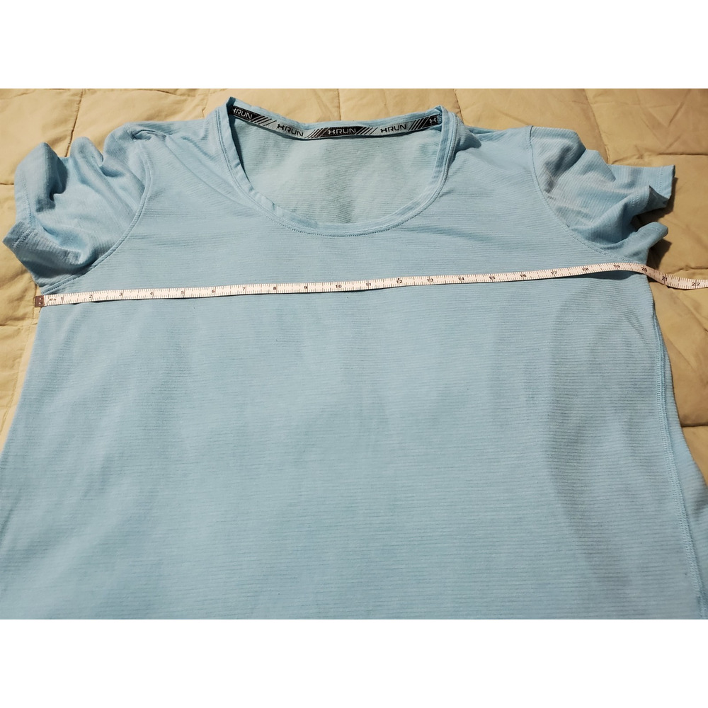 Under Armour Womens XL Blue Athletic T Shirt Short Sleeve Running Workout Top - Picture 5 of 11